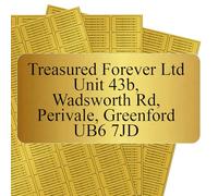 Personalised Address Labels Stickers Custom Printed. Self Adhesive A4 Sheets for Envelopes, Parcels, Party Bags, Mini Return Labels & Change of Address - 65 Gold Labels (38.1 x 21.2mm)