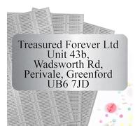 Personalised Address Labels Stickers Custom Printed. Self Adhesive A4 Sheets for Envelopes, Parcels, Party Bags, Mini Return Labels & Change of Address - 65 Silver Labels (38.1 x 21.2mm)