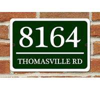 Personalised Address Plaque - Custom House Number and Street Name Sign for Outdoor Wall, Gate or Front Door