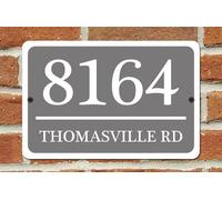 Personalised Address Plaque - Custom House Number and Street Name Sign for Outdoor Wall, Gate or Front Door