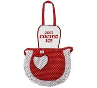 Personalised Adult Apron, 50 x 62 cm, 100% Cotton, Made in Italy (Dots Board)