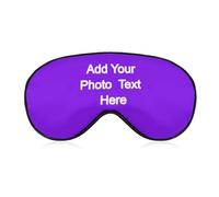Personalised Adults Unisex Sleep Eye Mask for Men Women, Custom Eye Cover for Sleeping Light Blocking Soft and Comfortable Blindfold Night Eyepatch Eye Blinder for Travel Sleeping Shift Work