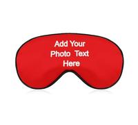 Personalised Adults Unisex Sleep Eye Mask for Men Women, Custom Eye Cover for Sleeping Light Blocking Soft and Comfortable Blindfold Night Eyepatch Eye Blinder for Travel Sleeping Shift Work