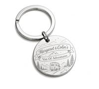 Personalised Adventure Before Dementia Motorhome Keyring Gift