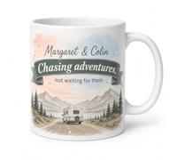 Personalised Adventure Before Dementia Mug Retirement Motorhome Gift 11oz