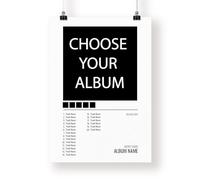 Personalised Album Cover Poster: Home Decor, Custom Gift Idea, Unique Gift Idea For Music Lovers, Your Choice Poster Design