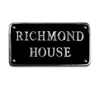 Personalised Aluminium House Sign - Polished Handcrafted Address Plaque with Custom House Name or Number (430mm x 100mm)