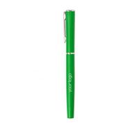 Personalised Aluminium Rollerball Pen with Cap, Blue Gel Ink, Jumbo Refill, Silver Trim, Executive Writing Pen for Office, Business & Corporate Gifts