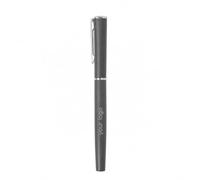 Personalised Aluminium Rollerball Pen with Cap, Blue Gel Ink, Jumbo Refill, Silver Trim, Executive Writing Pen for Office, Business & Corporate Gifts