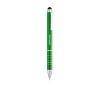Personalised Aluminum Stylus Ballpoint Pen with Twist Action, Metallic Blue Ink Writing Pen with Textured Grip, Touchscreen Stylus for Office, School, Business & Promotional Gifts