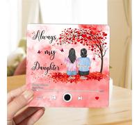 Personalised Always My Daughter Music Fridge Magnet Custom Name Portrait Acrylic Music Refrigerator Magnet Gifts For Daughter Mothers Day Birthday Xmas (style 26)