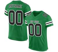 Personalised American Football Jersey Customised Rugby Jersey with Name/Number/Team Name for Men/Women/Kids Green