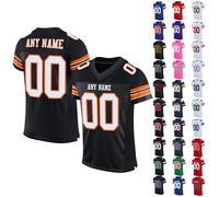 Personalised American Football Jersey Customised Rugby Jersey with Name, Number, Team Name for Men/Women/Kids Quick Dry Breathable Fabric Moisture Wicking Active Tops #04