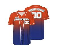 Personalised American Football Shirt Baseball Jersey for Men Women Youth Custom Design Your Name Number TeamName Logo Oversized top Customise Breathable Sports Quick Dry T-Shirts