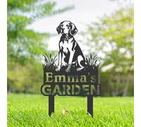Personalised American Foxhound Dog Metal Garden Sign, Dog Memorial Plaque, Pet Tombstones for Grave, Dog Remembrance Gifts, Pet Name Plaque, Custom Yard Sign With Stake, Outdoor Garden Decor