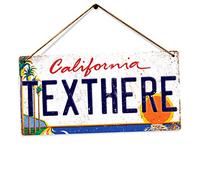 Personalised American Number Plates - Custom California v1 - Holes and Twine | Printed Metal Wall Sign Plaque Show Plate