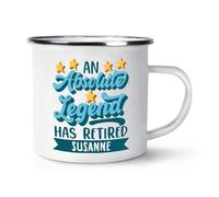 Personalised an Absolute Legend Has Retired Enamel Mug Cup