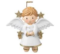 Personalised Angel Boy Christmas Tree Decoration. Angel Boy Christmas Ornament