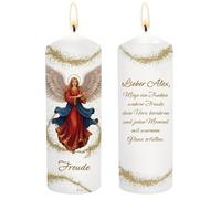 Personalised Angel Candle Joy Individual Table Decoration Lovely Candle Decoration Table Decoration Gift Burning Time 35 Hours Diameter 6.8 x Height 16.5 cm