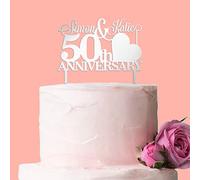 Personalised Anniversary Cake Topper: Mirror Acrylic