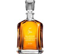 Personalised Anniversary Love Or Valentines Glass Whiskey Decanter Gift