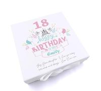 Personalised Any Age Happy Birthday Gift For Her Keepsake Memory Box 18th, 21st, 30th, 40th, 50th (Large)