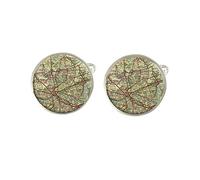 Personalised Any City Town Place Map Mens Cufflinks Ideal Wedding Birthday Or Fathers Day Gift C258