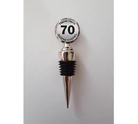 Personalised Any Name 70 Something Humour Polished Metal Wine Bottle Stopper Ideal Birthday Keepsake Gift N634