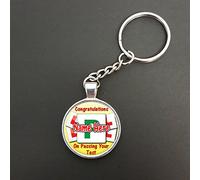 Personalised Any Name Congratulations On Passing Your Driving Test Pendant On Split Ring Keyring Gift N617