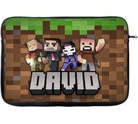 Personalised ANY NAME Cool Pixel Art funny Video Gamer, Gaming Enthusiast Birthday Gift for Kids, Boys, Girls, Back to School, iPad Air/Pro/Mini, Laptop Sleeve/Cover. (9-10")