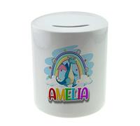 Personalised Any Name Dragon Design Savings Children Funny Money Box Printed Gift 400