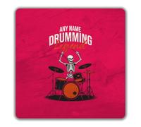 Personalised Any Name Drumming Legend Drummer 2 Pack Coasters - 9 x 9cm