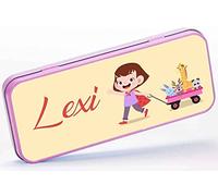 Personalised Any Name Generic Design Pencil Case Pink Tin Girls School Kids Stationary 367