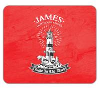 Personalised Any Name Lighthouse Keeper Light in the Dark Mouse Mat Pad 24cm x 19cm