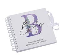Personalised Any Name Monogram Sentiment Scrapbook Photo Album Guest Book