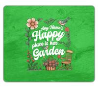 Personalised Any Name's Happy Place is Her Garden Mouse Mat Pad 24cm x 19cm