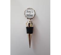 Personalised ANY NAME's Wine Polished Metal Wine Bottle Stopper Ideal Birthday Keepsake Gift N866