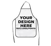 Personalised Apron For Women&Men - Design Your Own Kitchen Apron Add Your Text/Image/Photo, Custom Apron With Pockets, Personalised Aprons Birthday Or Housewarming Gift For Chef
