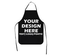 Personalised Apron For Women&Men - Design Your Own Kitchen Apron Add Your Text/Image/Photo, Custom Apron With Pockets, Personalised Aprons Birthday Or Housewarming Gift For Chef