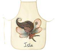Personalised Apron, Gold Wand Hair Fairy Design, Fairy Apron, Customised with Name/Initials/Text, Child Size