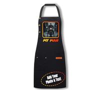 Personalised Aprons For Women Men,Custom Apron,Customised Masterchef Apron With Pockets,Waterproof,Printed Photo And Text