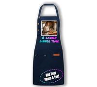 Personalised Aprons For Women Men,Custom Apron,Customised Masterchef Apron With Pockets,Waterproof,Printed Photo And Text