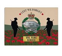 Personalised Army Chopping Board The Royal Tank Regiment British Military Worktop Saver Veteran Birthday Retirement Gift VPCH60