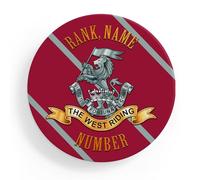 Personalised Army Coaster Duke of Wellington's Regiment British Military Round Drink Mat Veteran Grandad Retirement Present Dad Birthday TRC07