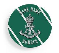 Personalised Army Coaster The Green Howards British Military Round Drink Mat Veteran Grandad Retirement Present Dad Birthday TRC25