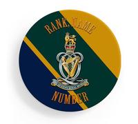 Personalised Army Coaster The Queen's Royal Hussars British Military Round Drink Mat Veteran Grandad Retirement Present Dad Birthday TRC104