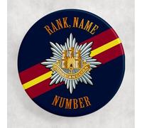 Personalised Army Coaster The Royal Anglian British Military Round Drink Mat Veteran Grandad Retirement Present Dad Birthday TRC37