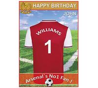 Personalised Arsenal Jersey Birthday Card (19-20)