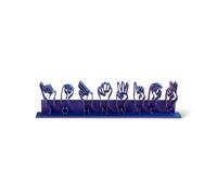 Personalised ASL Sign Language Name Plate, Customisable Desk Display, Multiple Colours Available, Teacher and Therapist Gift