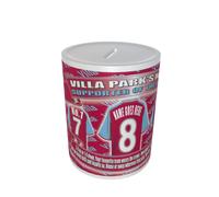 Personalised Aston Villa Football Shirt Ceramic Money Box Gift
